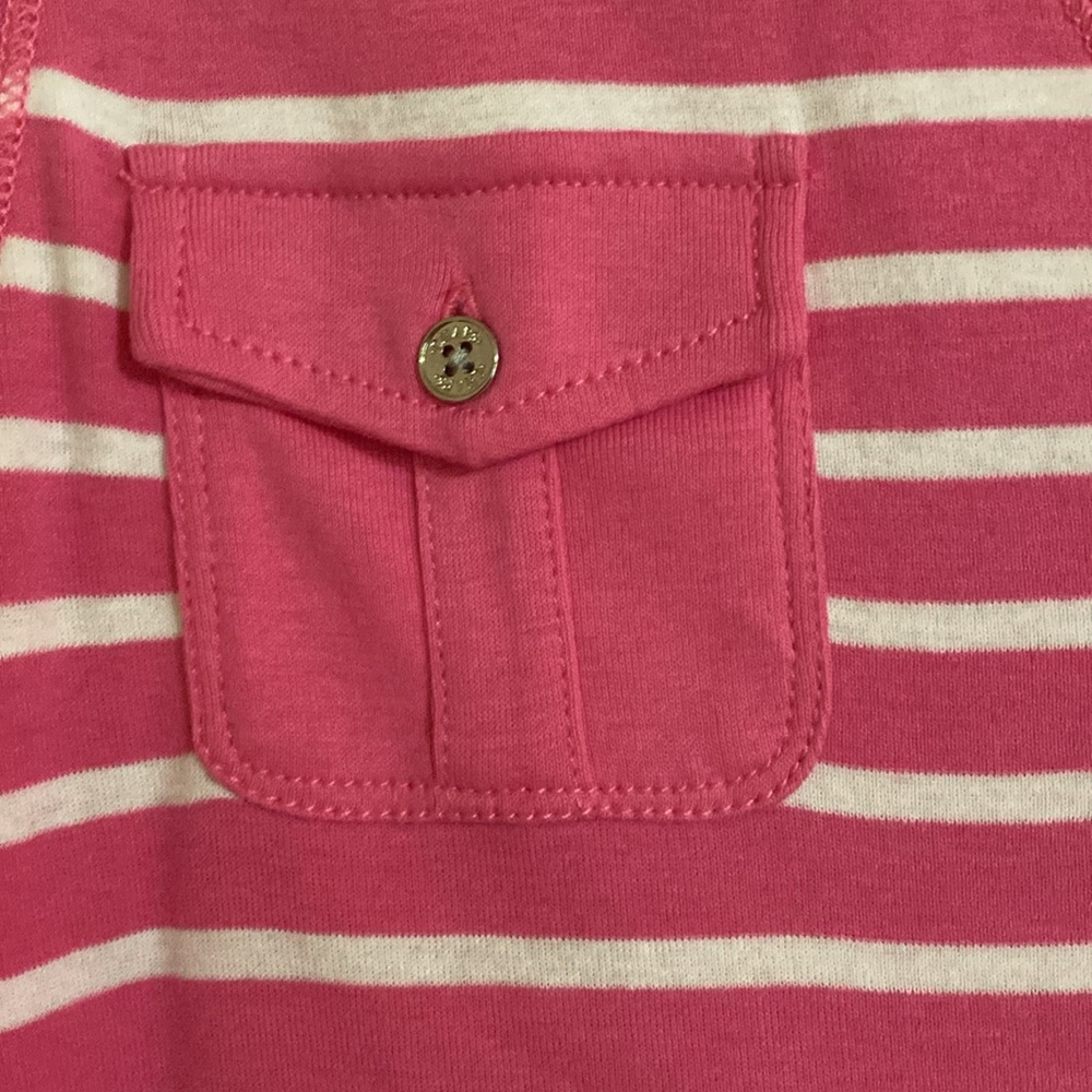 Chaps large pink and white top with adorable pockets excellent condition - Picture 5 of 7
